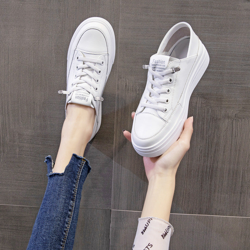 Women's Genuine Single-layer Spring Flat Step-on Slip-on Casual Shoes