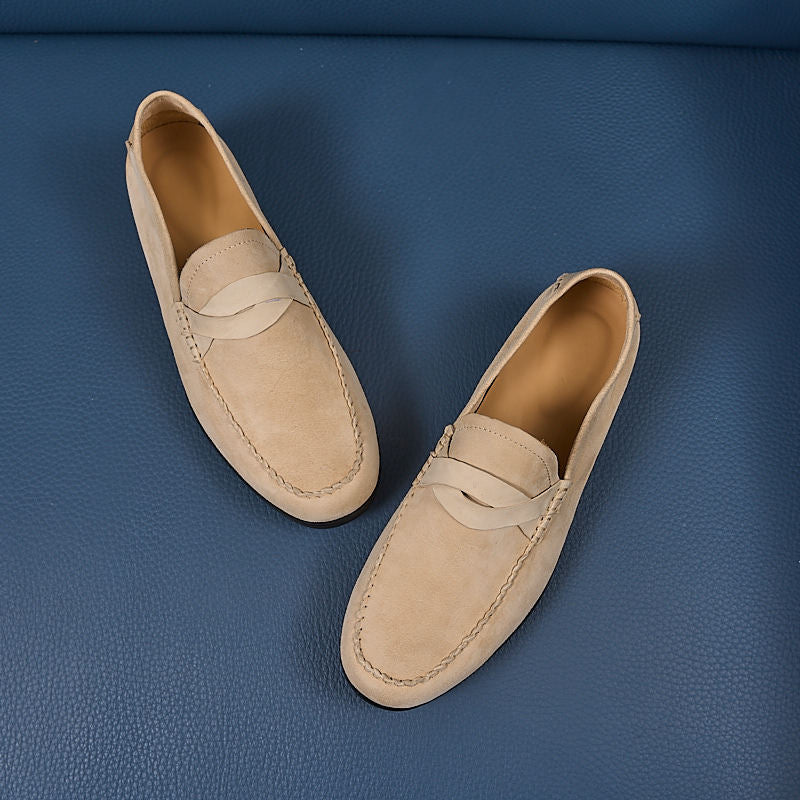 Men's Style Suede Slip-on Old Money Tods Genuine Breathable Loafers/doug Shoes