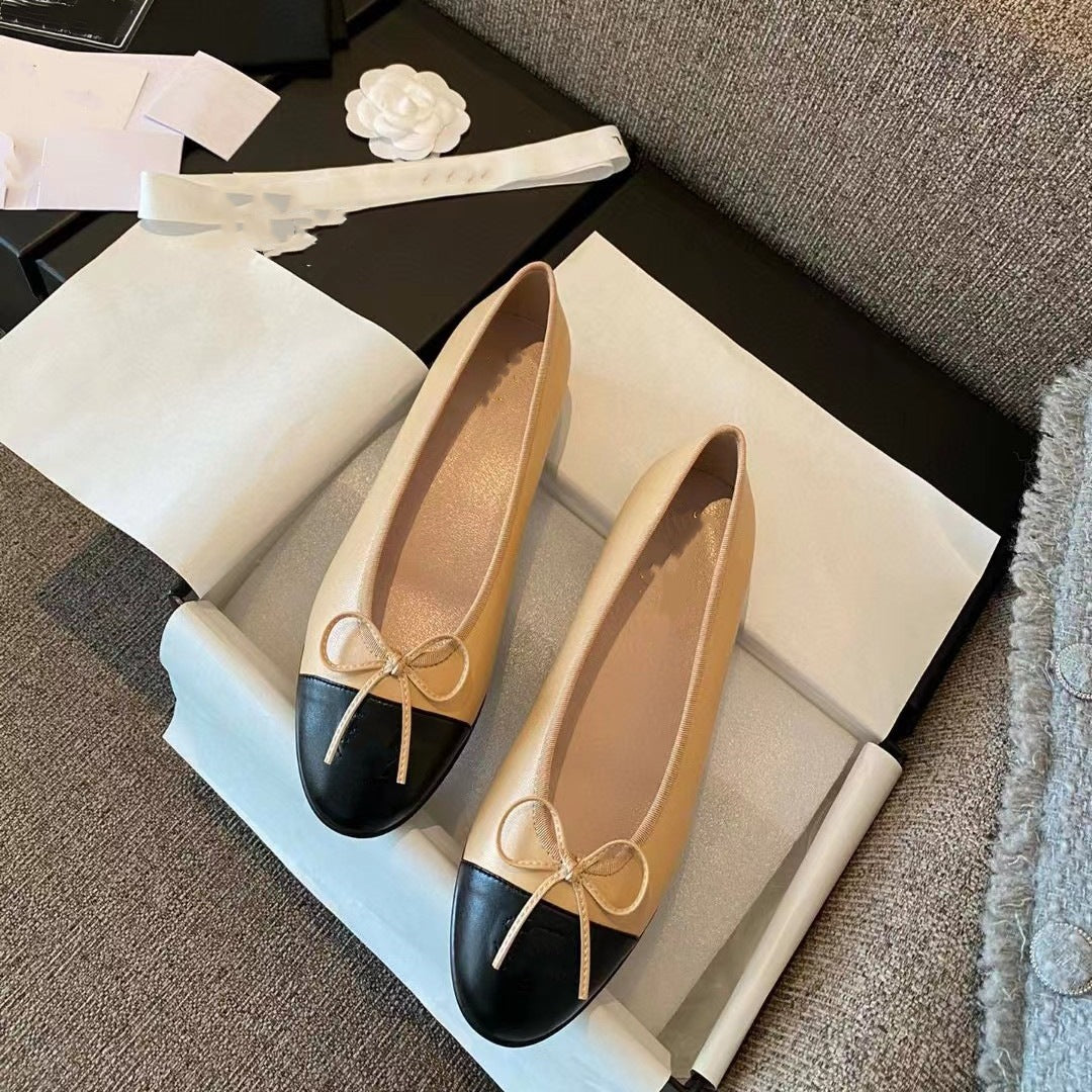 Women's Style Flat Pumps Low-cut Comfortable Round Women's Casual Shoes