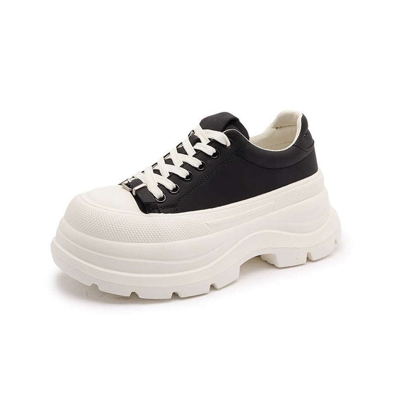 Women's Thick-soled White Spring Lightweight Soft Sole Not Tired Sneakers