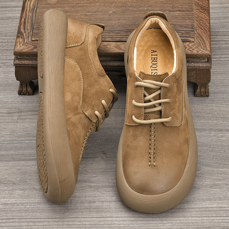 Men's First Layer Cowhide Soft Comfortable Breathable Men's Shoes