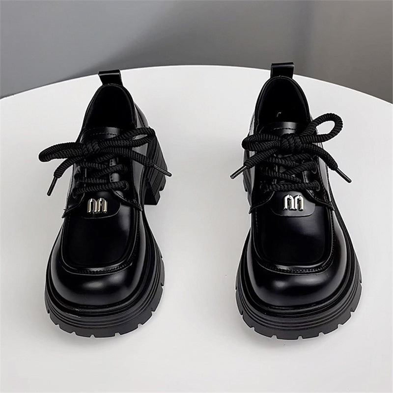 Women's Genuine Platform Spring British Style Small Loafers