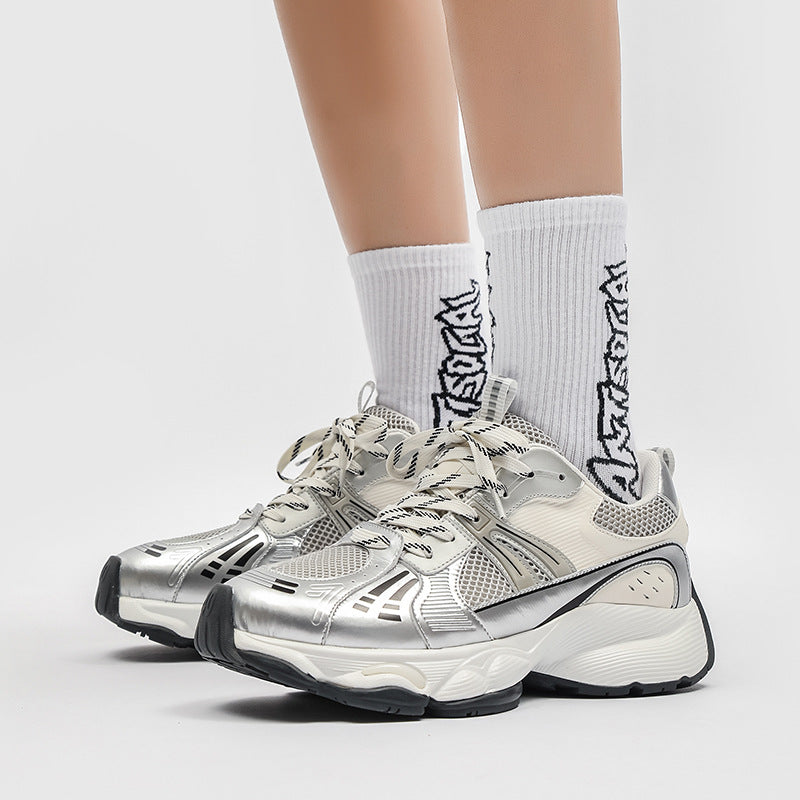 Women's & Men's Dad Summer Breathable Mesh Height Increasing Sneakers