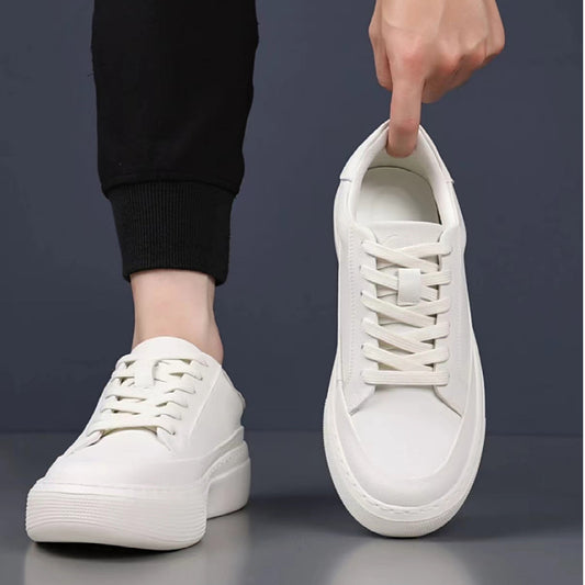 Men's Summer Breathable White Fashionable Korean Versatile Men's Shoes