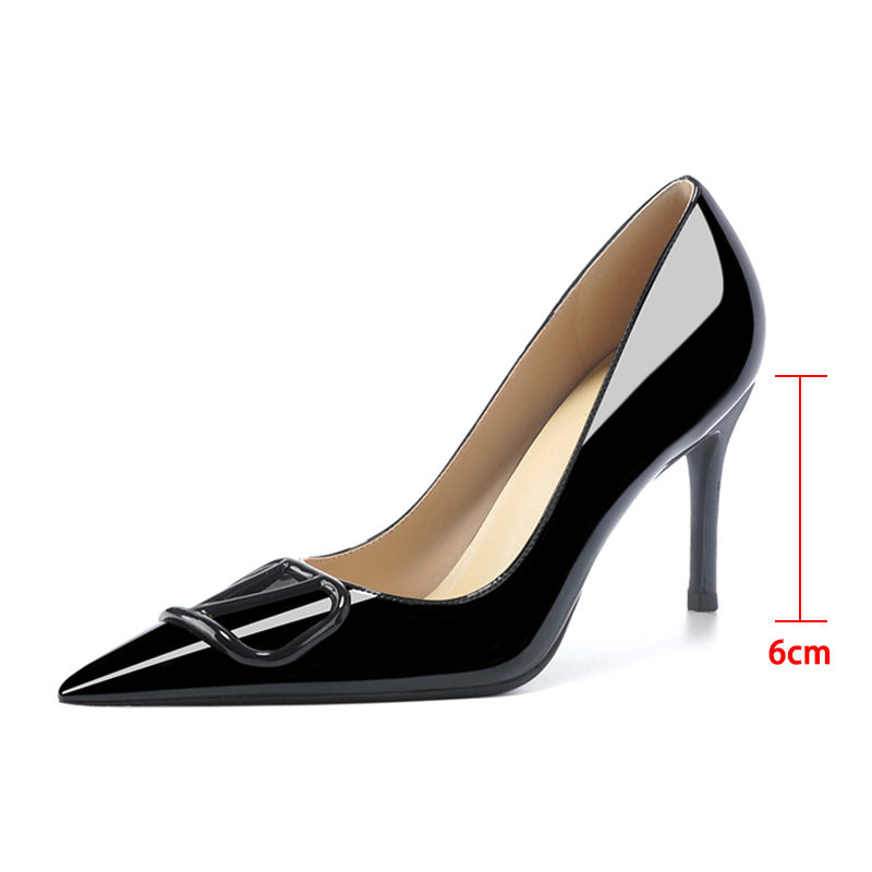 Women's Pumps Pointed Toe Shallow Mouth Stiletto High Not Tired Feet Heels