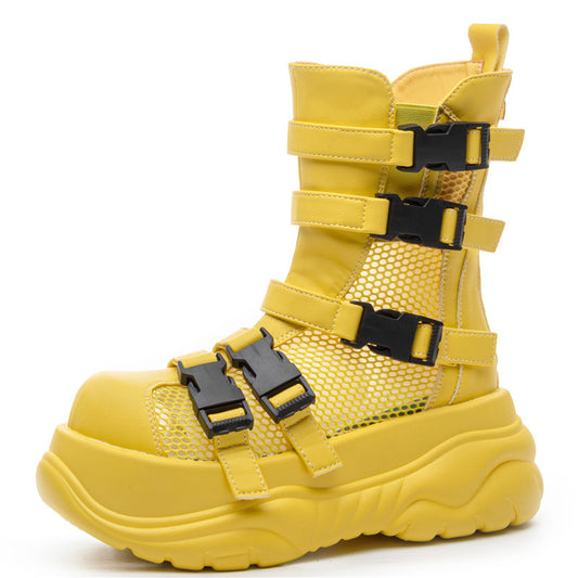Summer Thick Bottom Hollow Hole Mesh Sandals