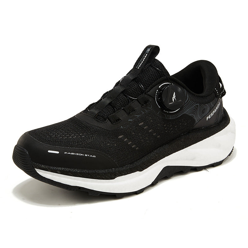 Men's Panda Summer Breathable Mesh Surface Rotating Buckle Soft Sneakers