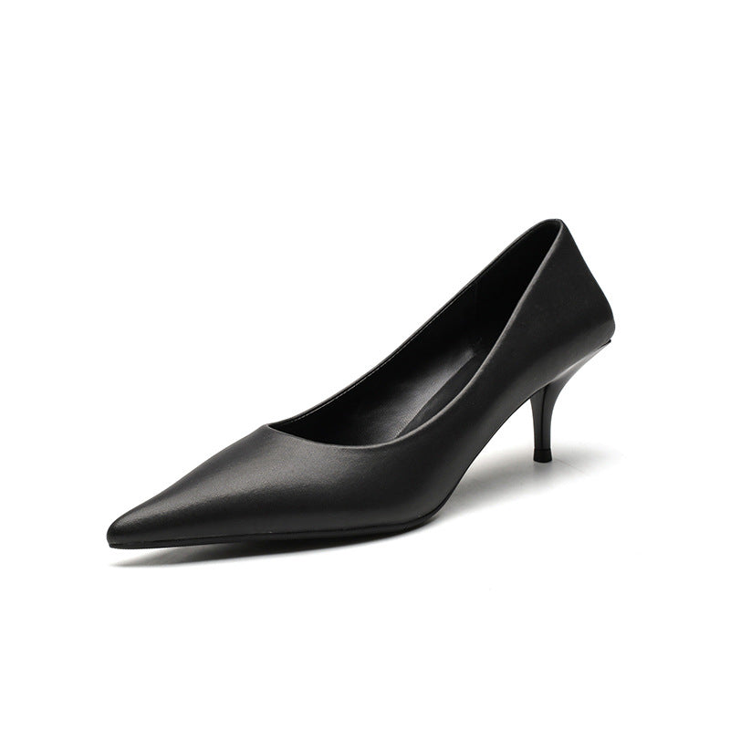 Women's Stiletto Pointed Toe Shallow Mouth Design Women's Fashion Shoes