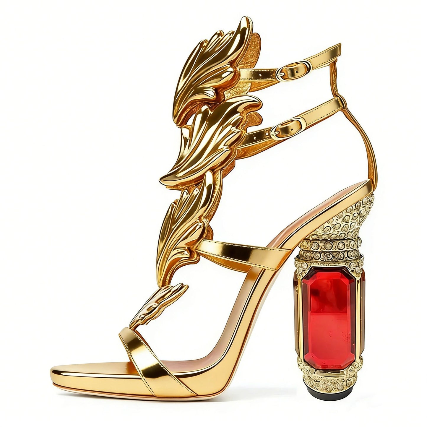 New Women's Runway Leaves Summer Roman Women's Fashion Shoes