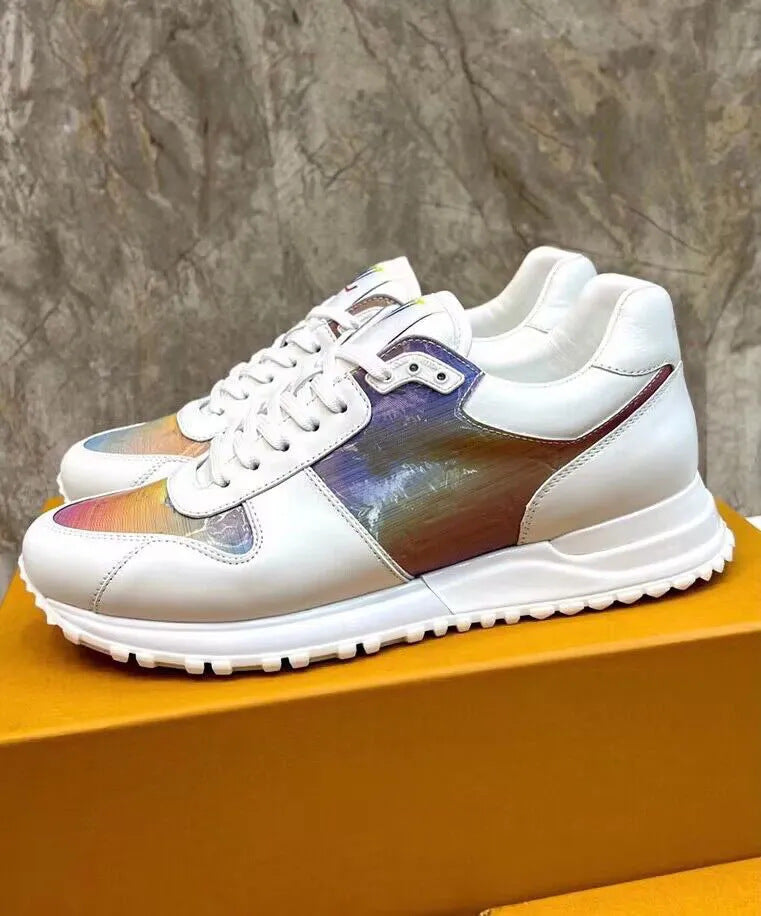 Men's Spring Camouflage Lace Up Color Matching Breathable Platform Men's Board Shoes