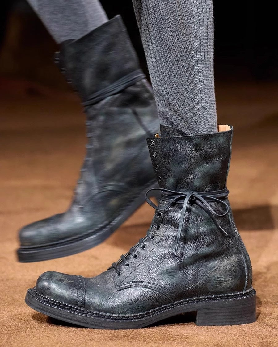 Women's Bottom Knight Motorcycle Ankle Plus Size Boots