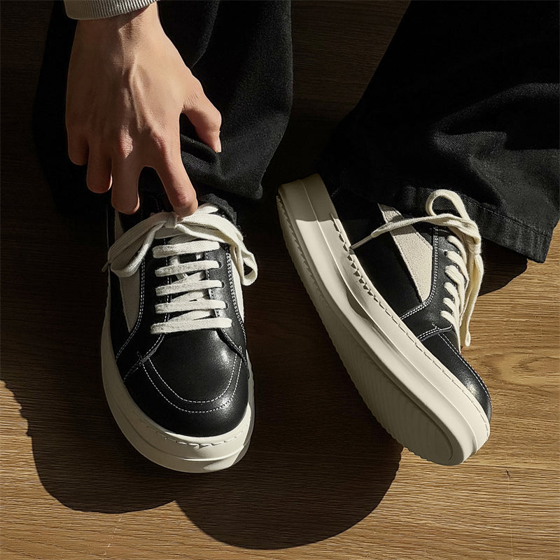 Triangle Trendy Boys Invisible Thick Bottom Big Men's Board Shoes