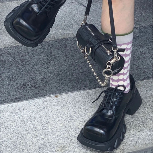 Women's For Platform Thick Bottom British Style Women's Shoes