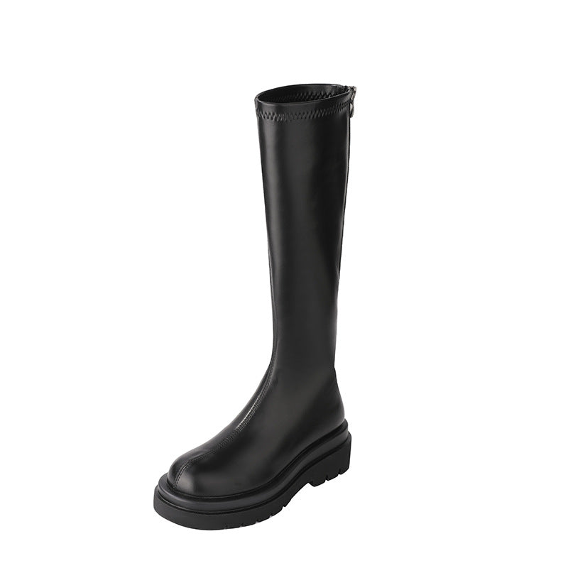 Women's Slimming Below The Knee Raise Bottom Tall Boots