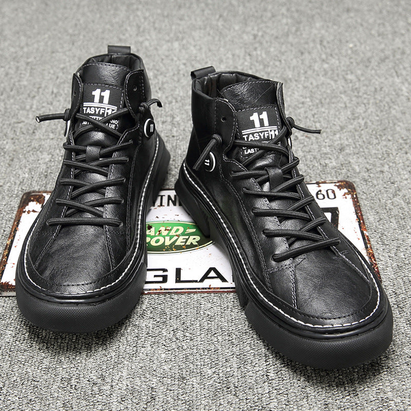 Men's Oversized Autumn Thin Black Sports Large Sneakers