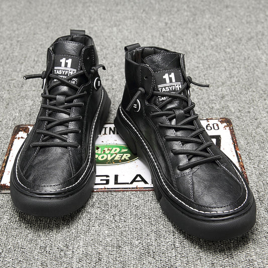 Men's Oversized Autumn Thin Black Sports Large Sneakers