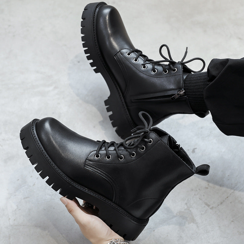 Men's Martin Winter Fleece-lined Height Increased British Boots