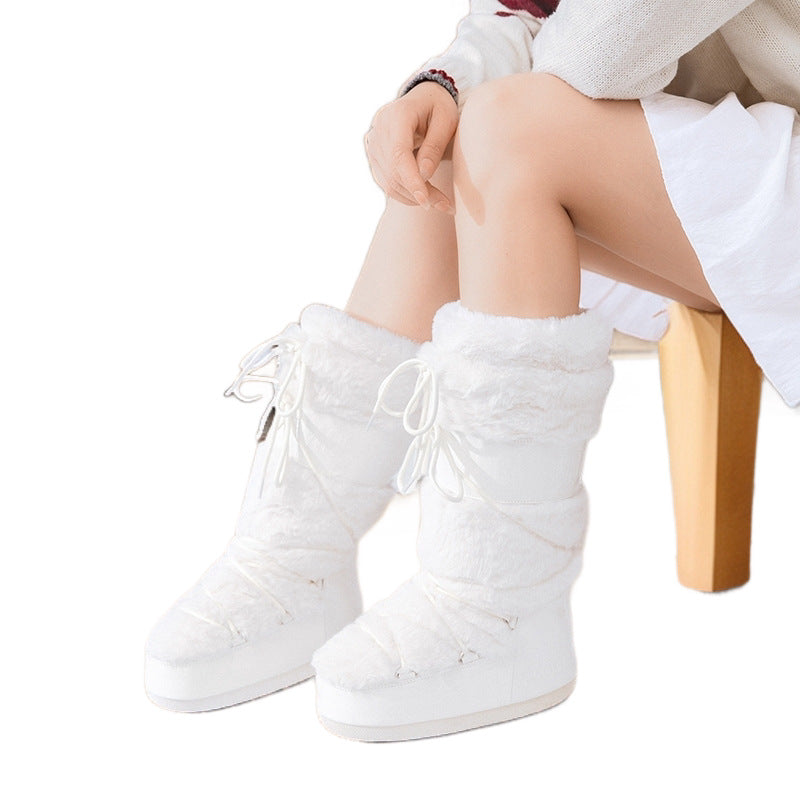 Women's Winter Warm Height Increasing Insole Cotton Women's Snow Boots
