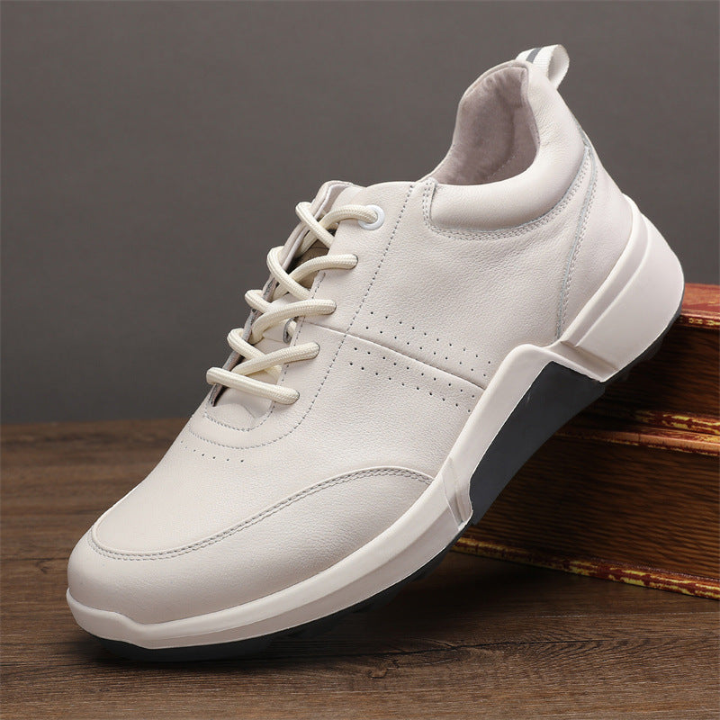 Men's Breathable Full Grain Cowhide Outdoor Sports Sneakers