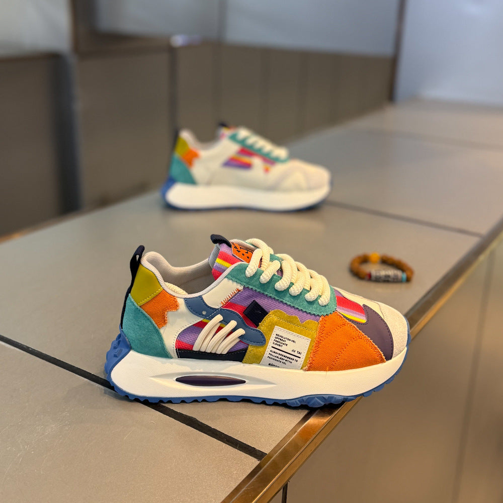 Men's Dad Trendy Light Luxury Fashion Color Men's Shoes
