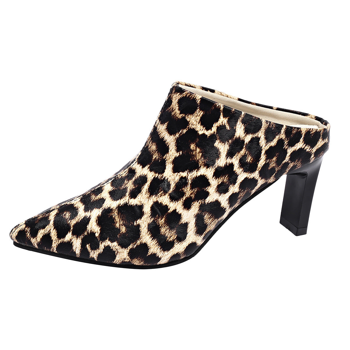 Pointed Toe Stiletto Leopard Print Sexy Heels