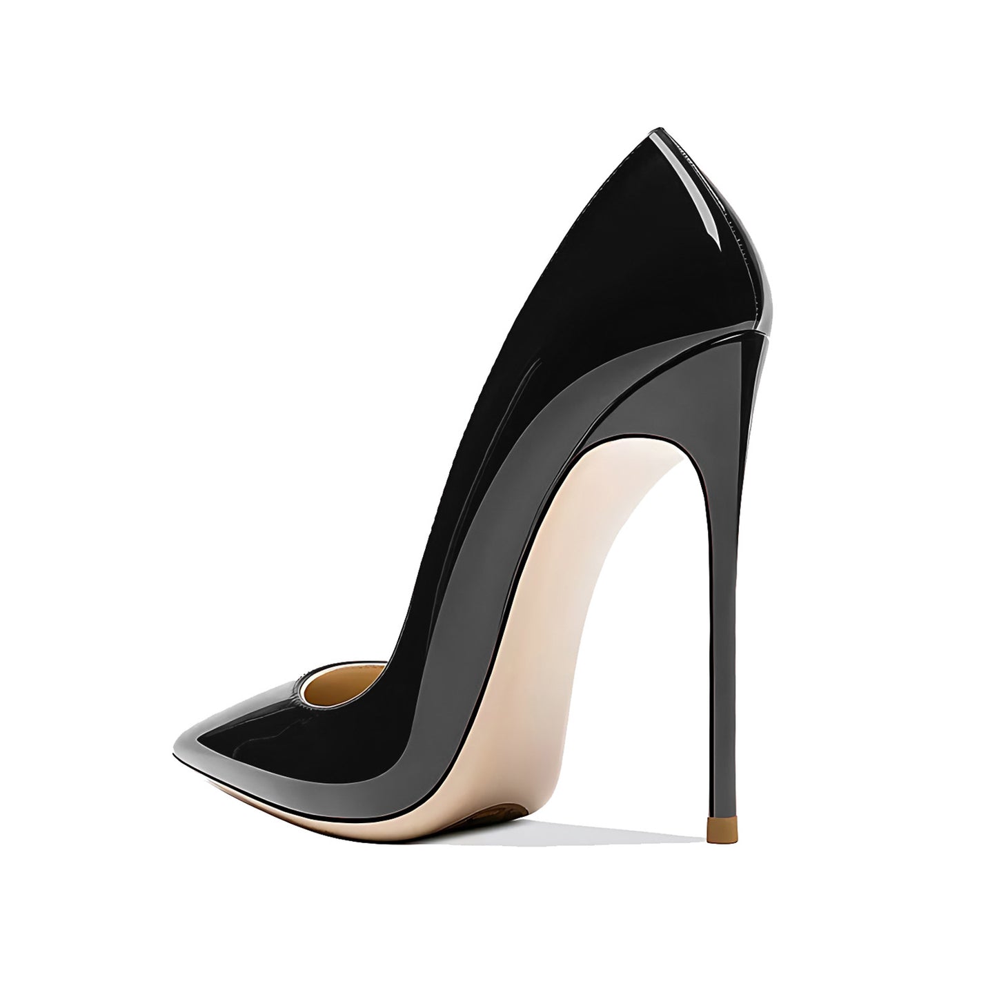 Upgraded Pointed Toe Shallow Mouth Patent Women's Fashion Shoes