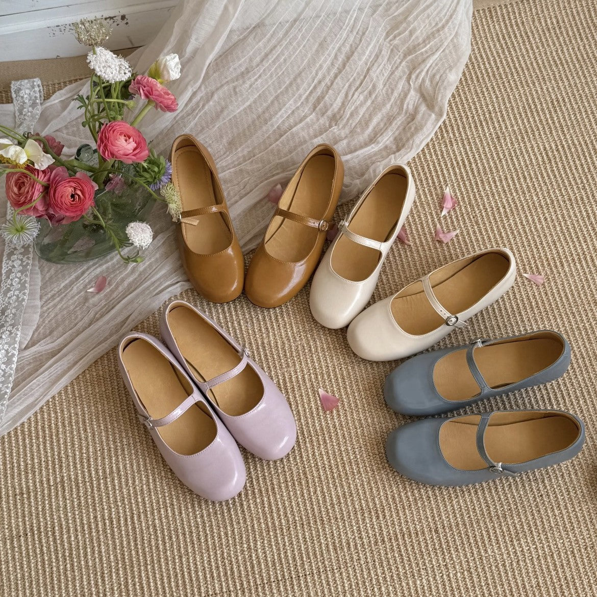 Women's Head With Soft Bottom Pumps Flat Ballet Women's Casual Shoes