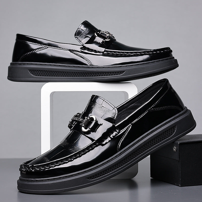 Men's Oversized Lazy Doug Widen Large Size Leather Shoes