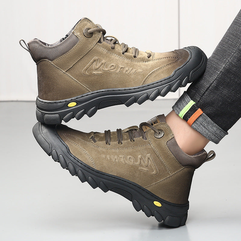 Men's Winter Warm Thickened Northeast Cotton Padded Genuine Boots