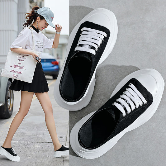 Women's Thick-soled Mcqueen Versatile Trendy Breathable Outer Slippers
