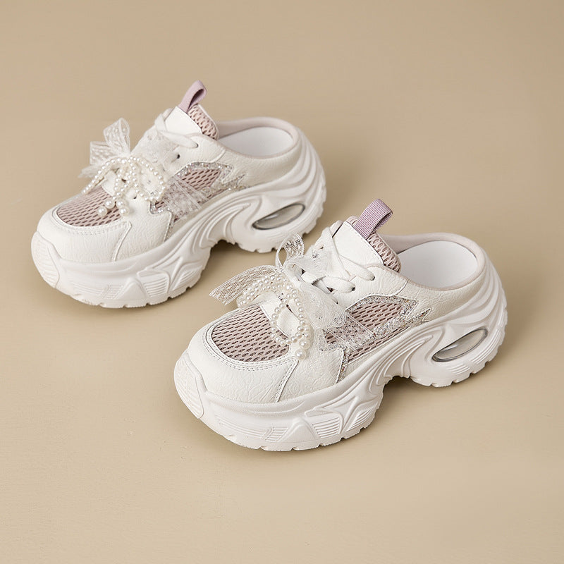 Women's Small Platform Height Increasing Insole Summer Loafers