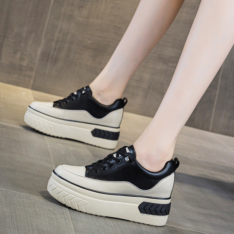 Women's Autumn Wedge Platform Pumps High Height Increasing Insole Women's Casual Shoes