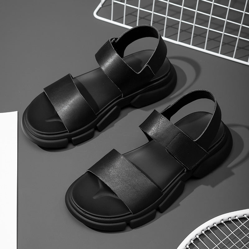 Men's Genuine Fashionable Summer Platform Beach Velcro For Sandals