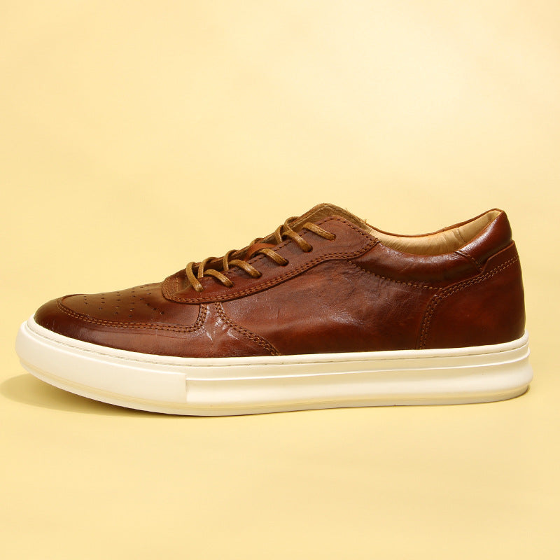 Men's Horse Washed-out Vintage Genuine Fashion Trendy Sneakers