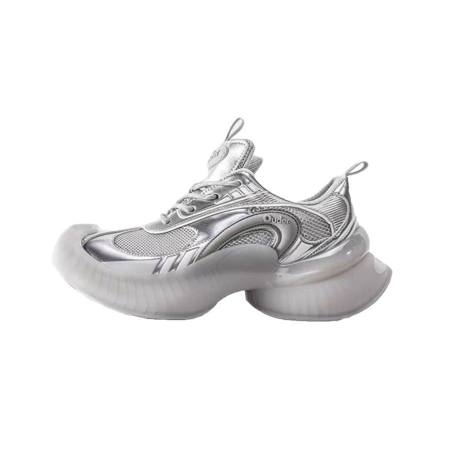 Women's Streamer Running Breathable Thick Sole Increased Casual Shoes