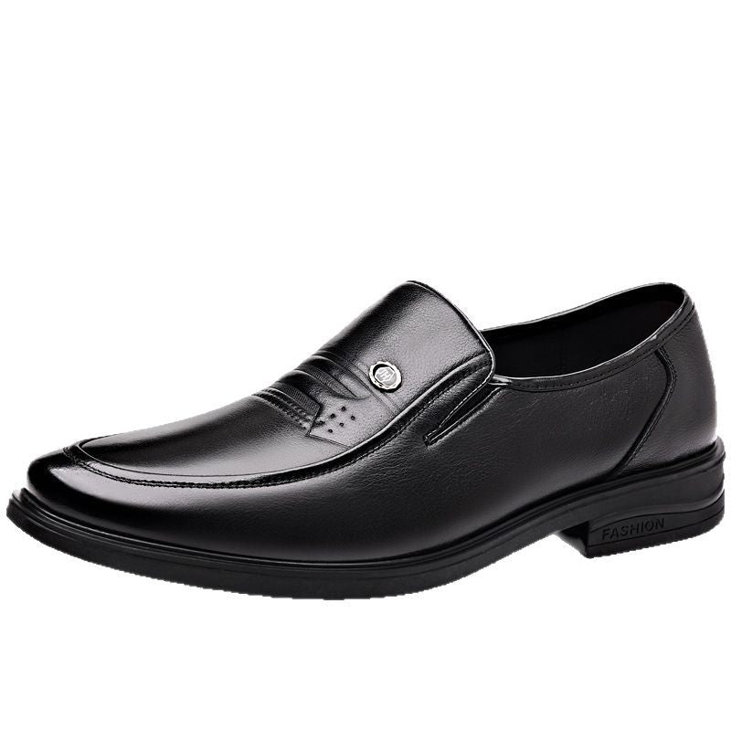 Men's Genuine Spring Soft Bottom Dad British Style Leather Shoes