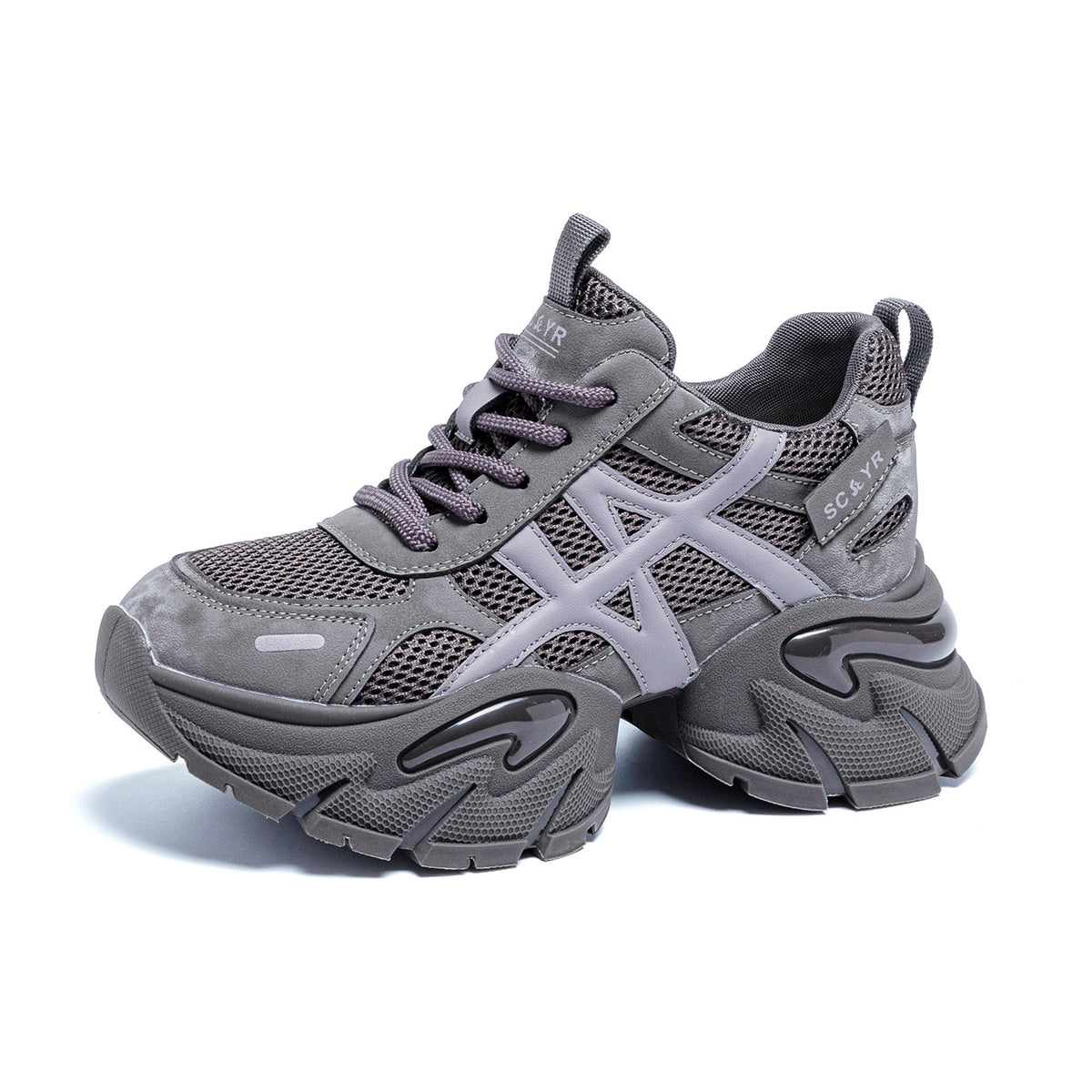 Women's Retro Patchwork Dad Autumn Platform Heightened Fashion Sneakers