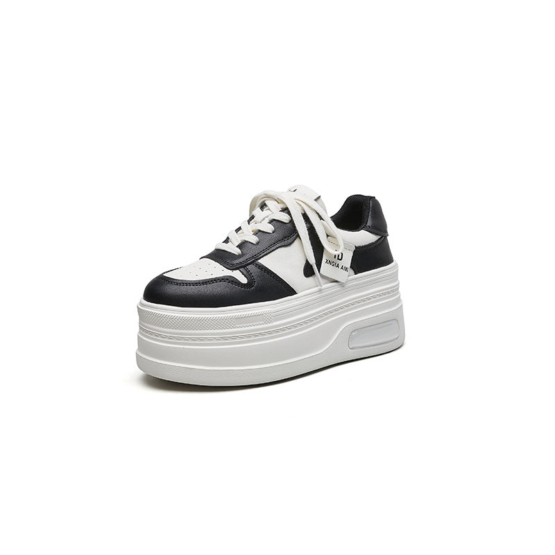 Women's Spring Small Raise The Bottom White Casual Shoes