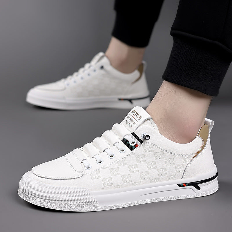 Men's Summer Breathable White Sports Versatile Trendy Soft Casual Shoes
