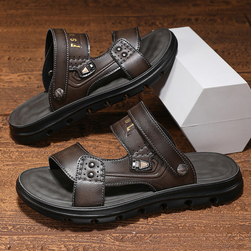 Men's Breathable One Pedal Lazy High-grade Beach Sandals