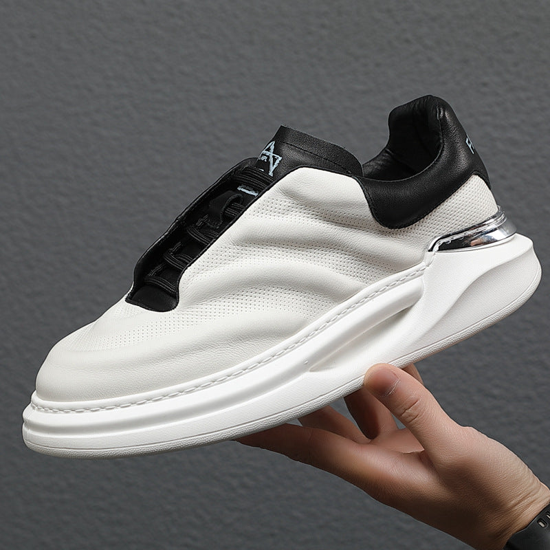 Men's White Springtide Flow Platform Mcqueen Men's Board Shoes