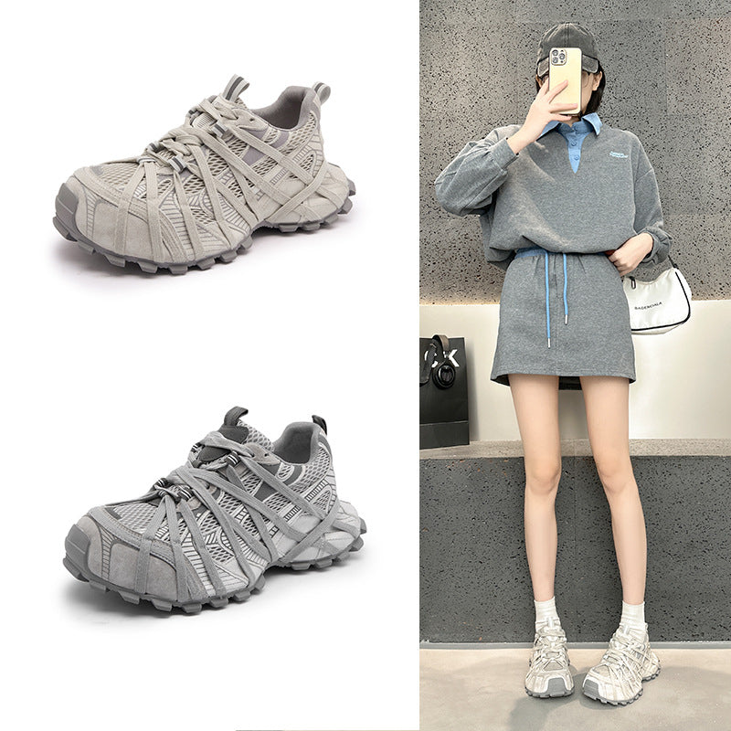 Women's Platform Dad Spring Comfortable Height Increasing Women's Sports Shoes
