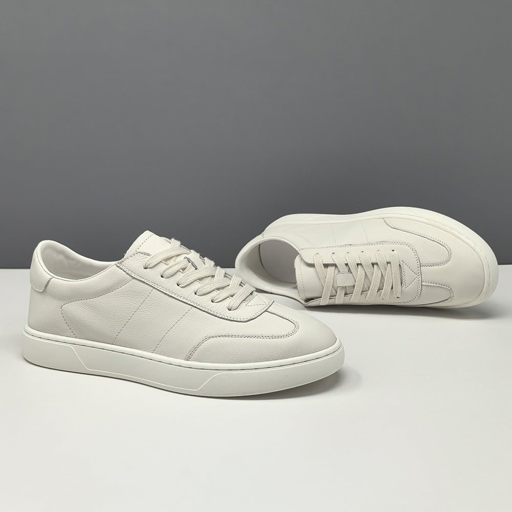 Men's Light Luxury Niche Trendy White Men's Board Shoes