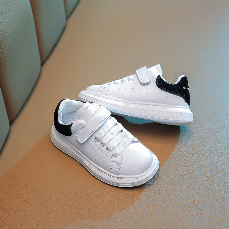 Women's & Men's Autumn Platform White Kid's Sneakers