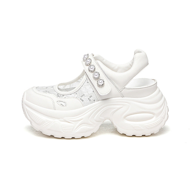 Women's Mesh Elegant Breathable Running Closed Toe Classic Women's Fashion Shoes