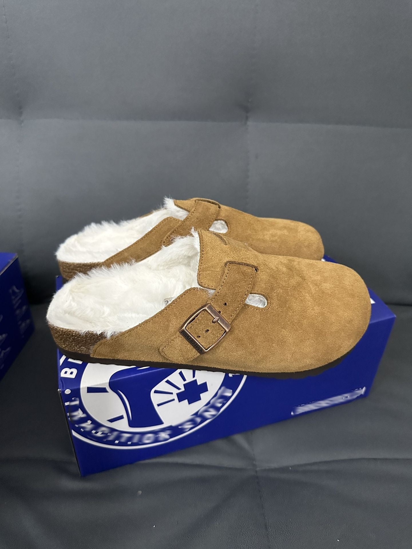 Women's & Men's Fleece-lined Genuine Cork Thick Bottom Outdoor Thick-soles Slippers