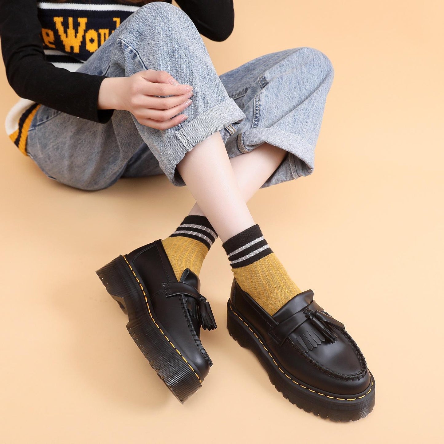 Women's Tassel British Style Fashion Versatile Loafers