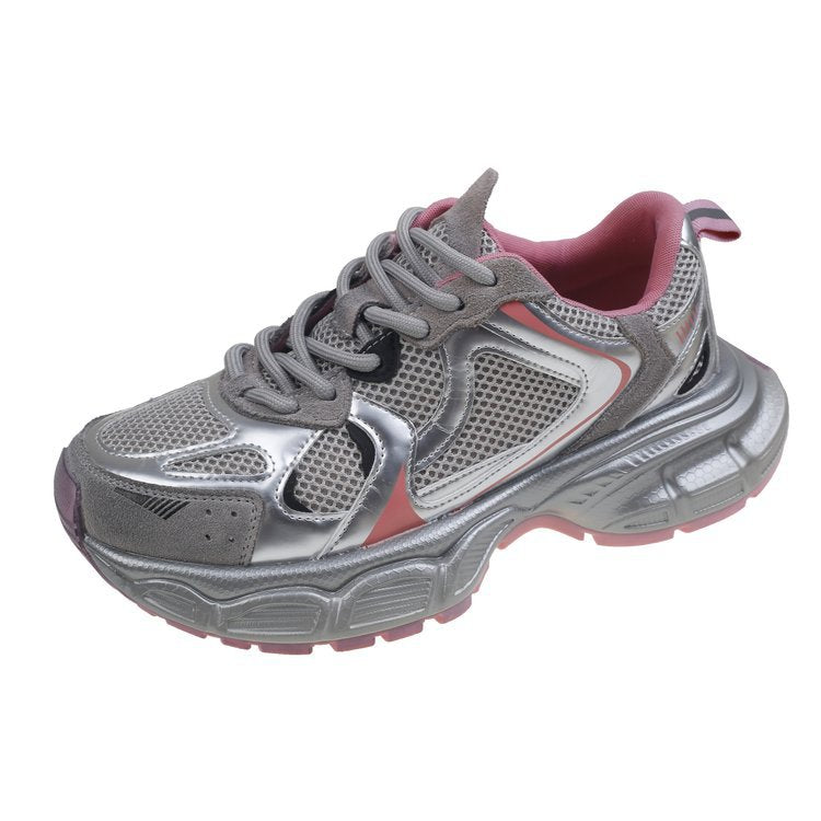 Women's Genuine Thick Bottom Heightened Daddy Retro Sneakers