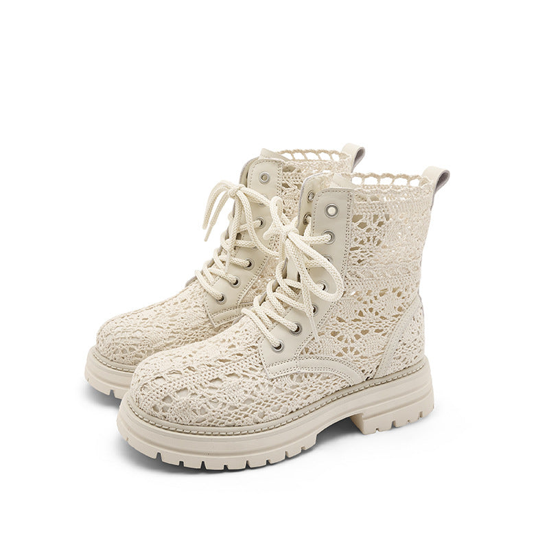 Women's Woven Martin Summer Mesh Surface Hollowed Breathable Sandals