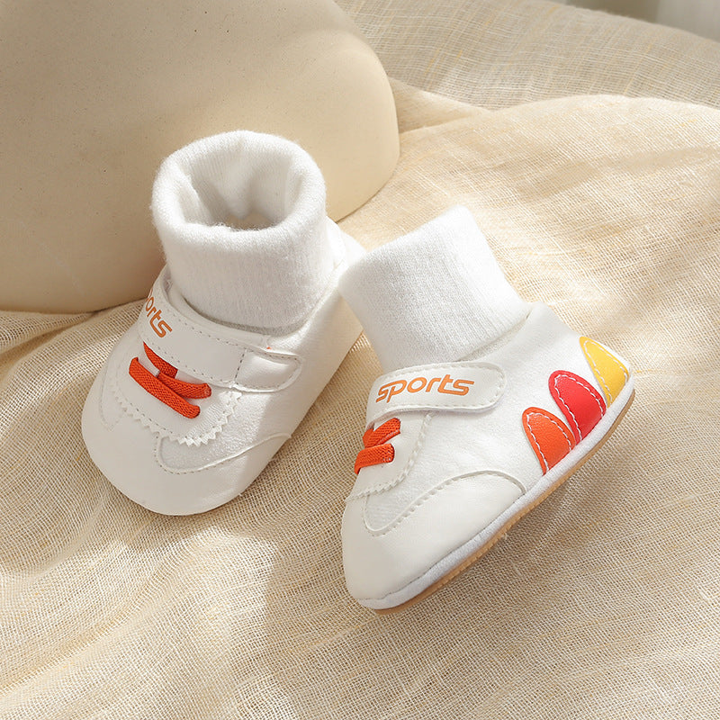 Socks Months Old Male Female Mouth Fleece-lined Kid's Shoes